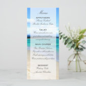 Beach Wedding Menu Sjabloon (Staand voorkant)