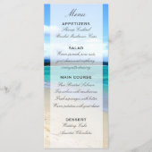 Beach Wedding Menu Sjabloon (Voorkant)