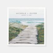 Beach Wedding Napkins Servet (Voorkant)