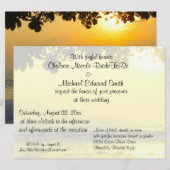 Beach Wedding Ocean Sunset Kaart (Voorkant / Achterkant)