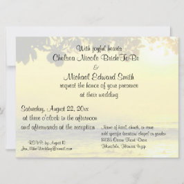 Beach Wedding Ocean Sunset Kaart