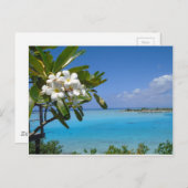 Beach Wedding Ocean Tahiti Flowers Briefkaart (Voorkant / Achterkant)