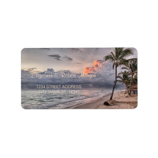 Beach Wedding, Palm Label (Voorkant)