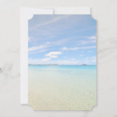 Beach Wedding, Palm, Seastar-Vrijgezellenfeest Kaart (Achterkant)