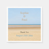 Beach Wedding Paper Napkins Servet (Voorkant)