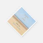 Beach Wedding Paper Napkins Servet (Hoek)