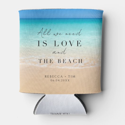 Beach Wedding Party Favors Blikjeskoeler (Voorkant)