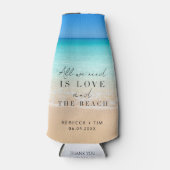 Beach Wedding Party Favors Flesjeskoeler (Voorkant)