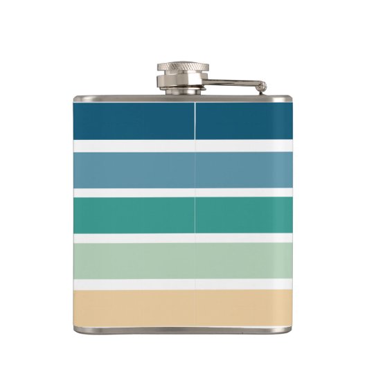 Beach Wedding Personalized Bridesmaid Hip Flask Heupfles (Achterkant)