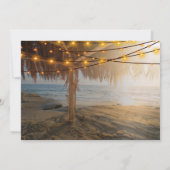 Beach Wedding Persoonlijk Kaart (Achterkant)