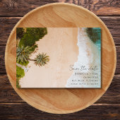 Beach Wedding Photo Save The Date