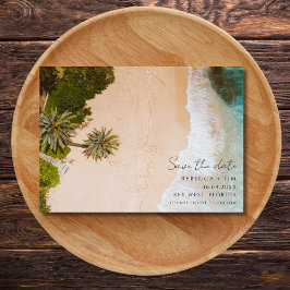 Beach Wedding Photo Save The Date