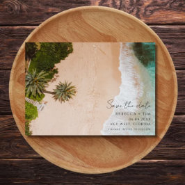 Beach Wedding Photo Save The Date