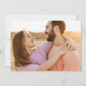 Beach Wedding Photo Save The Date (Achterkant)