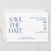 Beach Wedding Photo Save the Dates Announounance Aankondiging (Achterkant)