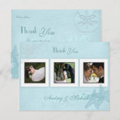 Beach Wedding Photos Hartelijk dank voor briefkaar Briefkaart (Voorkant / Achterkant)