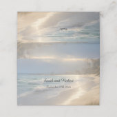 Beach Wedding Plaatskaartje (Buitenkant ongevouwen)