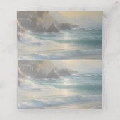 Beach Wedding Plaatskaartje (Binnenkant ongevouwen)