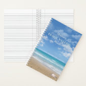 Beach Wedding Planner Notitieboek met jouw naam (Binnen)