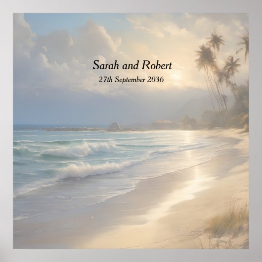 Beach Wedding Poster (Voorkant)