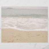 Beach Wedding Program Hoesje Alleen Sandy Beach (Voorkant)