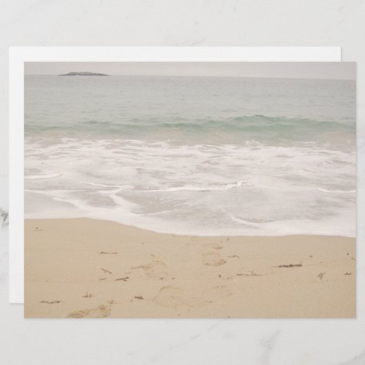 Beach Wedding Program Hoesje Alleen Sandy Beach (Voorkant / Achterkant)