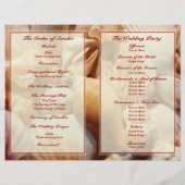 Beach Wedding Program: Multicolored Seashell 2 (Achterkant)