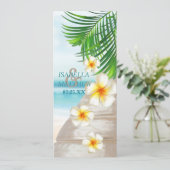 Beach Wedding Program Programmakaart (Staand voorkant)