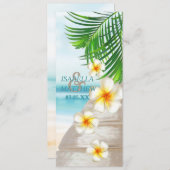 Beach Wedding Program Programmakaart (Voorkant / Achterkant)