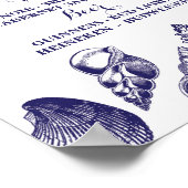 Beach Wedding Reception Shells Ocean Zee Poster (Hoek)