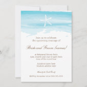 Beach Wedding Rehearsal Dinner ı Starfish & Zee Kaart (Voorkant)