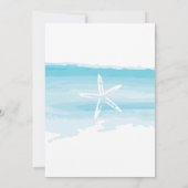 Beach Wedding Rehearsal Dinner ı Starfish & Zee Kaart (Achterkant)