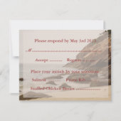 Beach Wedding Reply Cards - Rocky Beach RSVP Kaartje (Voorkant)