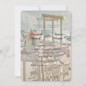 Beach Wedding Retro Arch Kaart (Voorkant)