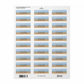 Beach Wedding Return Address Labels (Full Sheet)