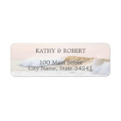 BEACH WEDDING RETURN ADRES ETIKETTERS | OCEAN SUNS ETIKET (Voorkant)