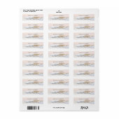 BEACH WEDDING RETURN ADRES ETIKETTERS | OCEAN SUNS ETIKET (Full Sheet)