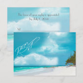 Beach Wedding RSVP (Voorkant / Achterkant)