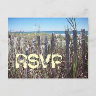 Beach Wedding RSVP Briefkaart