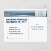 Beach Wedding RSVP Briefkaart (Achterkant)