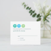 Beach Wedding RSVP-kaart RSVP Kaartje (Staand voorkant)