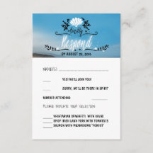 Beach Wedding RSVP-kaart