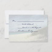 Beach Wedding RSVP-kaarten RSVP Kaartje (Achterkant)