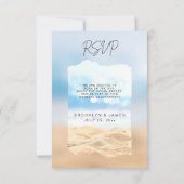 Beach Wedding RSVP-kaarten RSVP Kaartje (Achterkant)