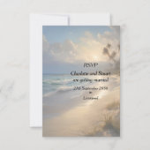 Beach Wedding RSVP Kaartje (Voorkant)