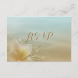 Beach Wedding RSVP Kaartje