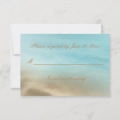 Beach Wedding RSVP Kaartje (Achterkant)