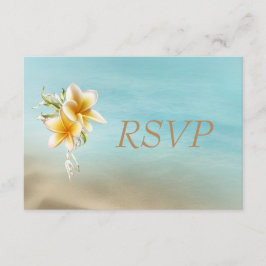 Beach Wedding RSVP Kaartje