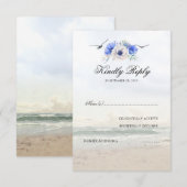 Beach Wedding RSVP Kaartje (Voorkant / Achterkant)