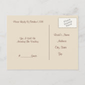 Beach Wedding RSVP Uitnodiging Briefkaart (Achterkant)